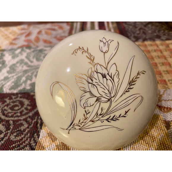 Other - Vintage ceramic powder box / trinket box - unique